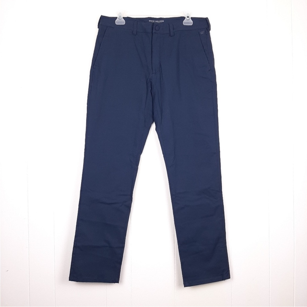 Mack Weldon 31 32x32 Maverick Tech Chino True Navy blue stretch slim straight
